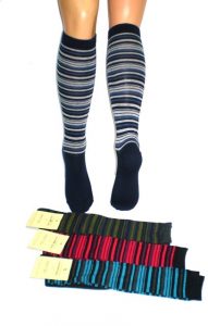 Mdc Γυναικεία Κάλτσα Ριγέ 3/4